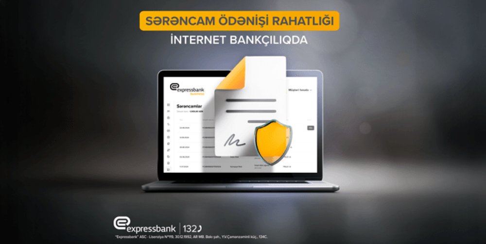 Onlayn sərəncam ödənişləri “Expressbank”da