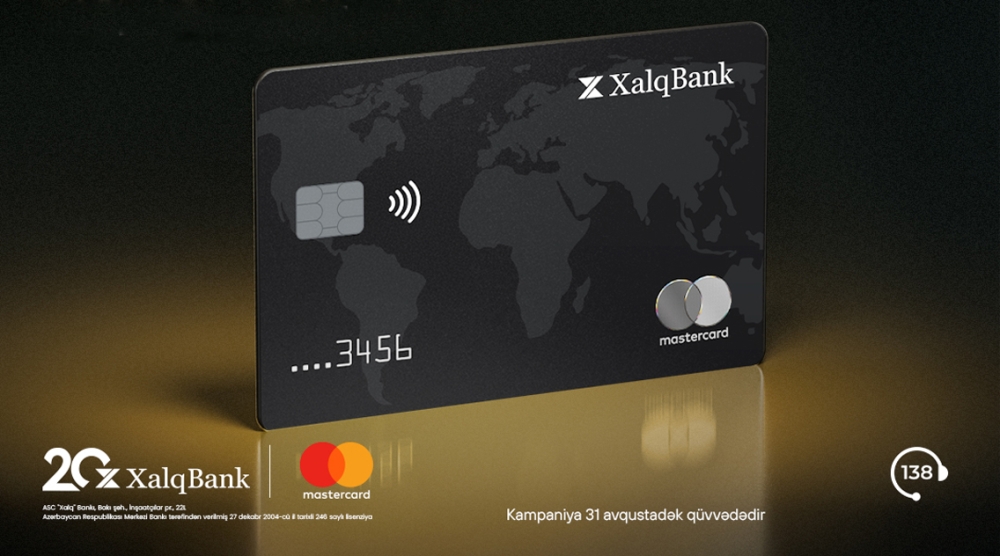 Xalq Bankdan MasterCard Black Edition kartına 50% endirim