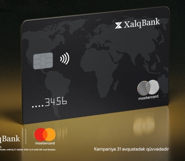 Xalq Bankdan MasterCard Black Edition kartına 50% endirim